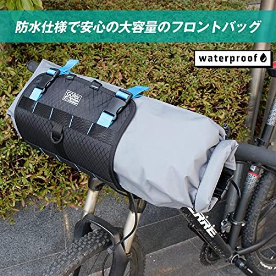 GORIX Waterproof Handlebar Bag Removable Storage Easy Rain Protection Stretchable Front Bag GX-6408 [Large Capacity, Bag, Installation]