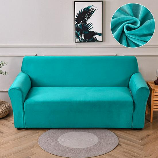 Silver Fox – Ultraweicher, einteiliger, hochelastischer Sofabezug aus Samt