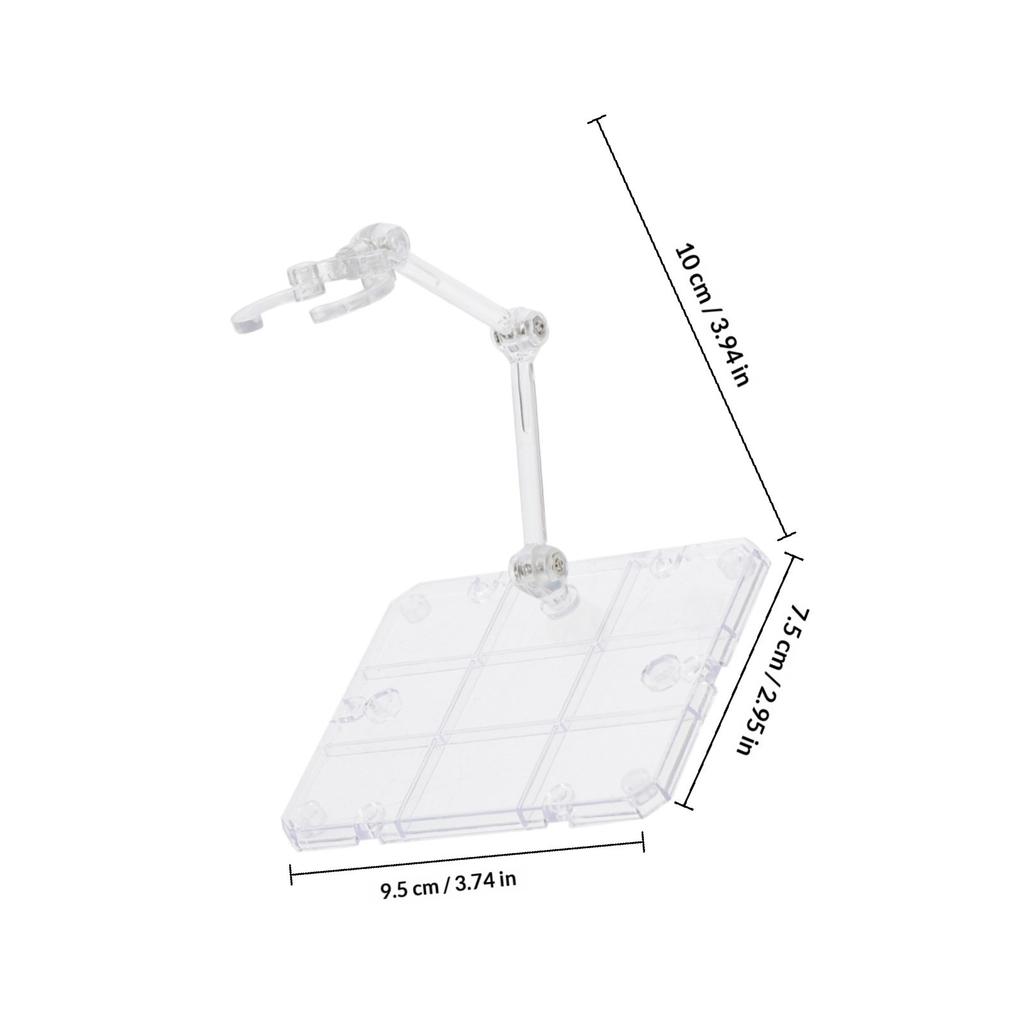 1Set Fire Effect Action Figure Stand Clear Plastic Holder Stable Portable Desktop Rack Flexible Support Frame for Display
