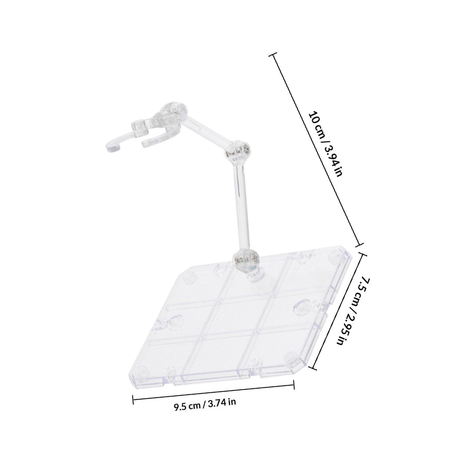 

1 Set Transparent Blue Diy Assembly Rack Bracket Base Flame Effect Action Figure Display Stand For Figures синий