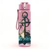 1PC Vintage Anchor Marine Pattern 750ml Color Plastic Sports Water Bottle Leakproof Flip Straw Lid Suitable for Sports Office Home Use