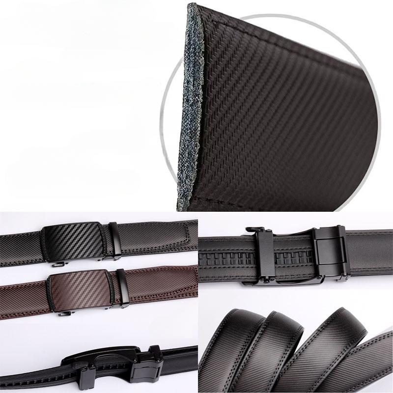 Belt Alloy Automatic Button Head Cowhide Belt Men'S Genuine Leather Jeans Belt Factory