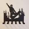 Ski Metal Wall Decor Skier Rack  Home Decor Hook Key Wall Hanging Coat Hook Door Rack Hanger Wall