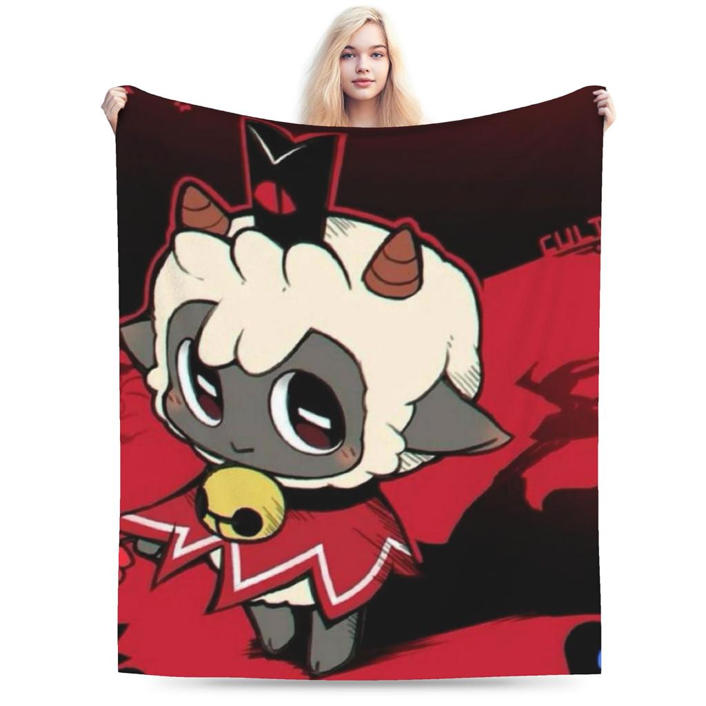 Cozy Cult Of The Lamb game Blanket Merch Home Decorative Blanket Throw Super Soft Velvet for Office
