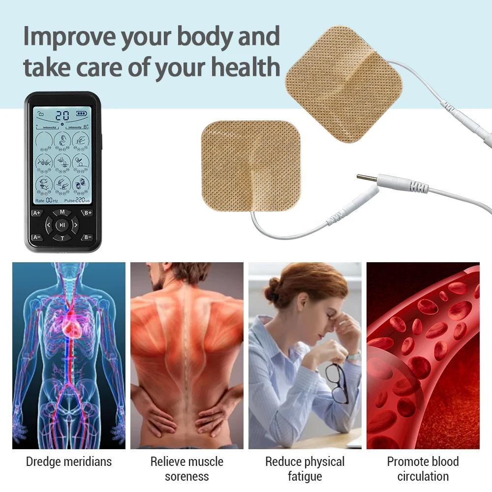 36 Modes Electric Tens Relax Muscle Stimulator EMS Acupuncture Body Massager Digital Therapy Slimming Machine Electrostimulator