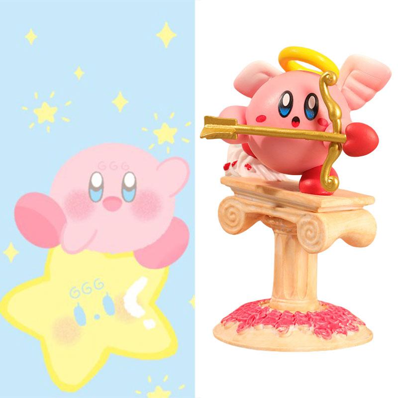 Cupid Cartoon Kirby Figure Toy Car Ornament Room Desktop Decor Model Gifts Kids