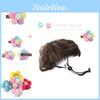 Charming Dog Wig Set With Colorful Flower Hair Clips Perfect For Halloween Birthdays And Christmas