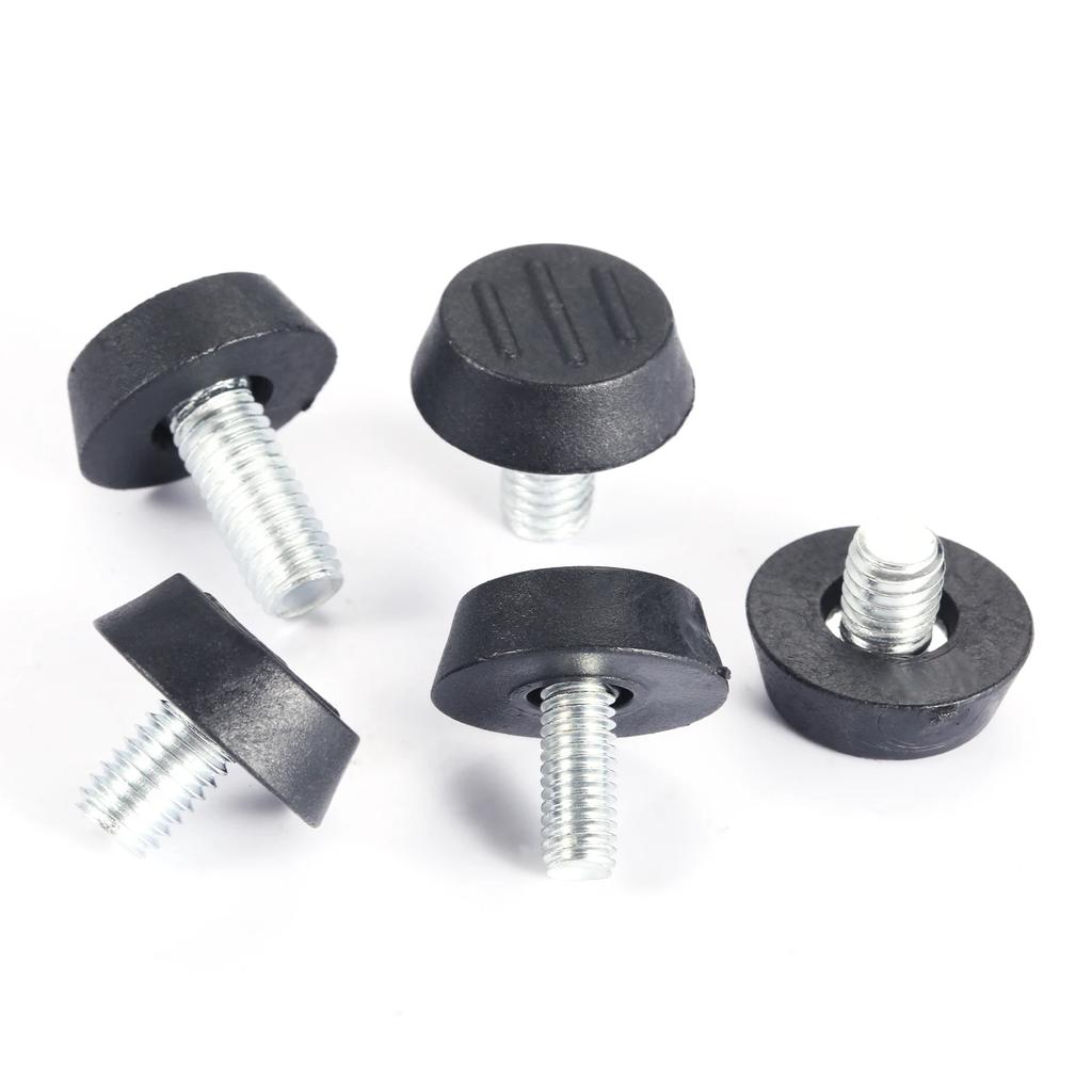 10Pc Black Furniture Legs Anti-slip Foot Riser Adjustable Height Plastic Base Table Cabinet Leg Pad Feet Leveler Floor Protector