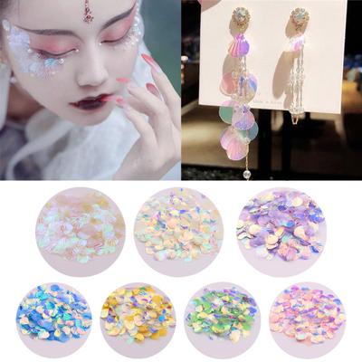 Schelp pailletten veelkleurige decoratieve draagbare ovale hologram zeemeermin paillette pailletten dagelijks gebruik