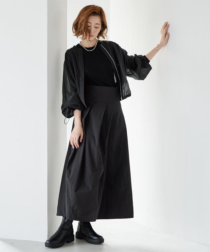 Ihre Kordelzug Transparente Blouson BDXN1767 S Schwarz