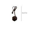 Yogodlns Woven Ball Mini Backpack Hanging Handbag Pendant Bag Pendant Bags Accessories