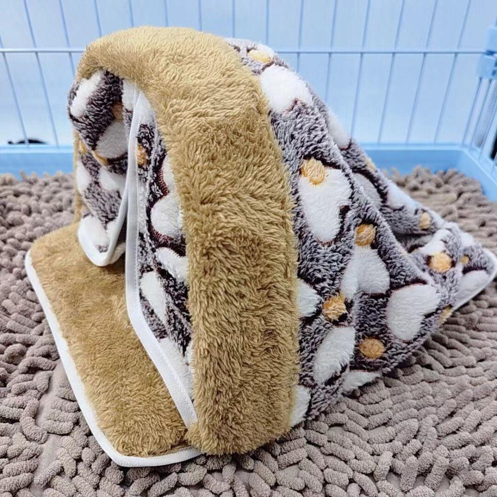 Cotton Plush Hamster Bed Washable Hamster Nest Cozy Rabbit House  Indoor Use
