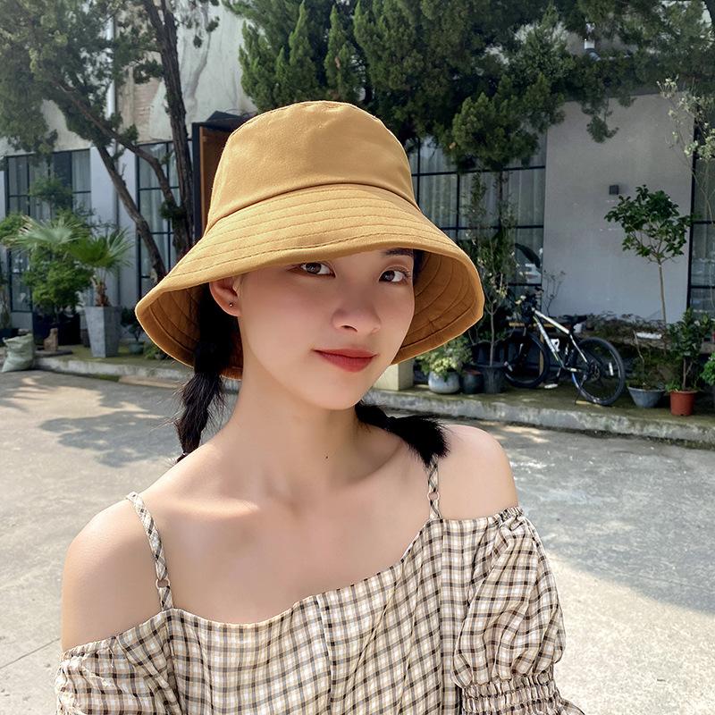 Bucket Hat Women's Versatile Sun Hat Summer Thin Face Cover Sun Hat UV Protection Sun Hat Children