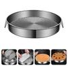 Kitchen Steamer Basket Silver Pot Steamer Tray for Food Steaming 3Pcs