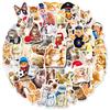 200 Realistic Mori Style Cat Stickers - Self-Adhesive, Waterproof PVC for Notebooks