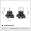 【bkz39】cartridge gas lighter (black)
