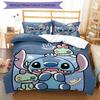 3pcs Stitch Bedding Set Duvet Cover Closure Includes 1 Duvet Cover & 2 Pillowcases, Soft and Comfortable for All Seasons.