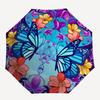 1pc Butterfly Flowers Automatic Open/Close Umbrella, Portable Folding Umbrella, Compact Travel Umbrella for078
