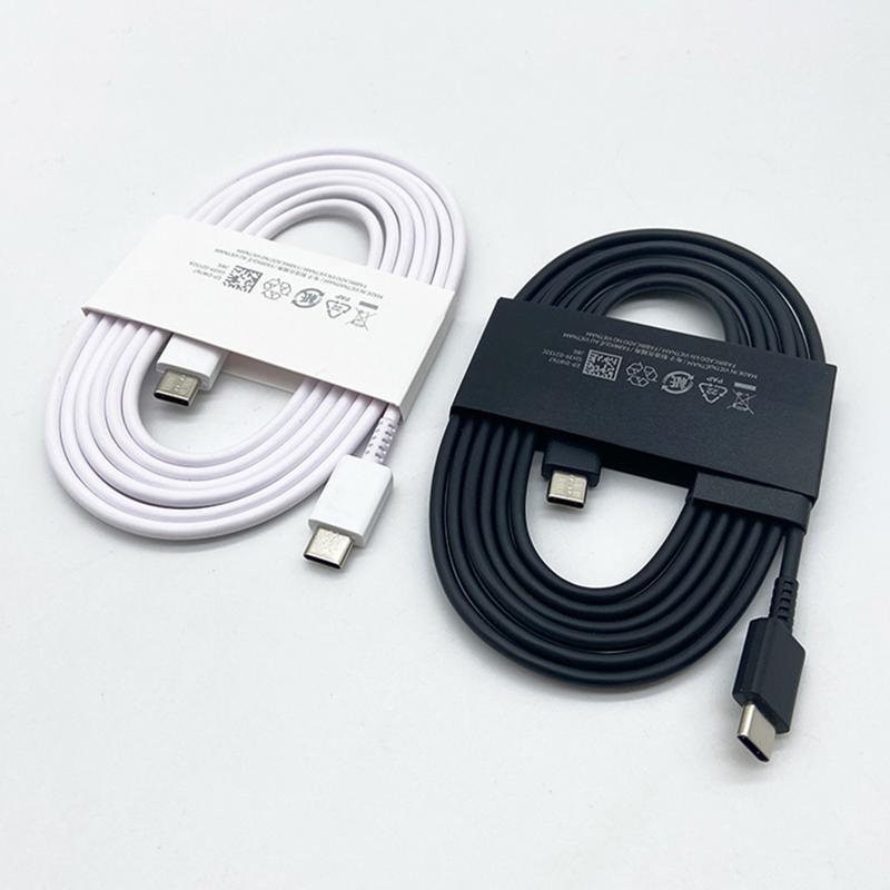 Pour Samsung Galaxy S25 S24 S23 S22 Ultra F55 C55 M55 Charge Rapide 45W Chargeur PD Câble USB C vers Type C 1,8M Charge Super Rapide 3.0 Adaptateur USB-C