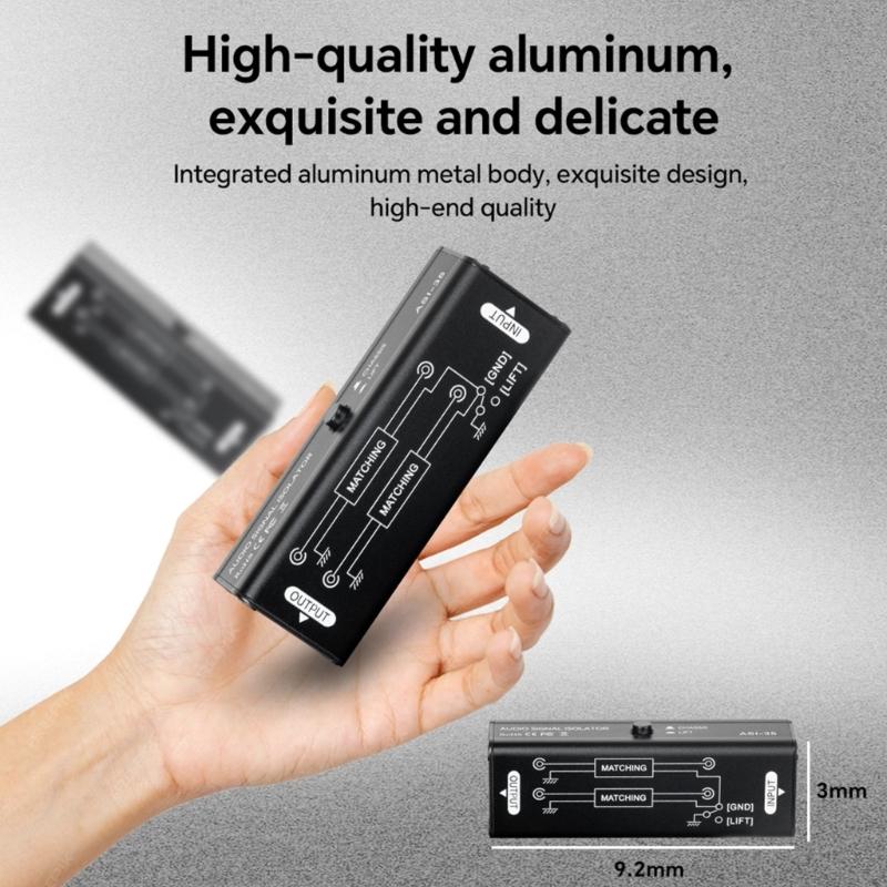 Professional Audios Enhancement Noise Isolator With AntiInterference Technology Ruggeds Metal Body For Sound Engineer