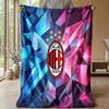 AC Milan Theme blanket Soft Flannel Blanket Plush Throw Blanket Cozy Sofa Bed Blanket for Home Decor