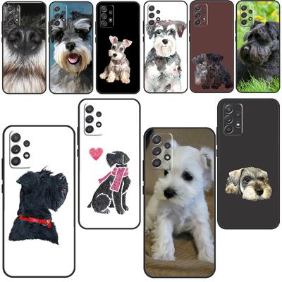 Husă moale pentru cățeluș Schnauzer miniatural pentru Samsung Galaxy A32 A52 A72 A12 A42 A40 A50 A70 A03S A21S A52S A71 A51