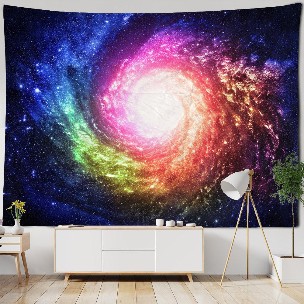 Starry Landscape Tapestry Hippie Bohemian Wall Hanging Cloth Living Room Dormitory Home Decoration Background Poster