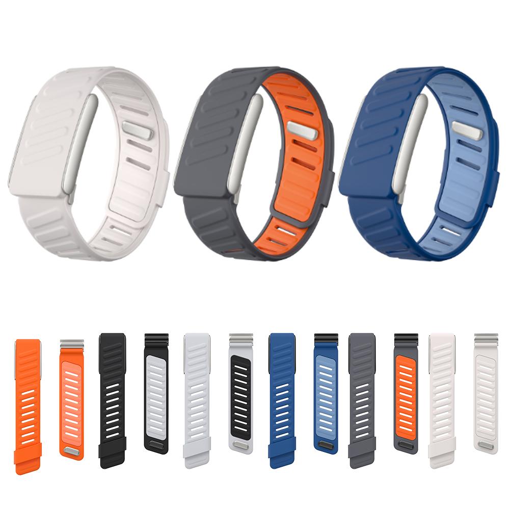 Compatible with WHOOP 5.0 Wrist Band Soft-Touch Silicone Nylon Strap Waterproof Sweatproof Adjustable Wear Resist Watch Band