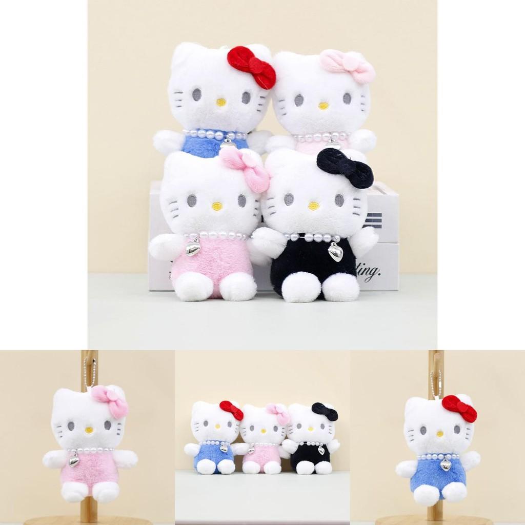Adorable Plush Hello Kitty Keychain 13cm Cute Cat Backpack Accessory For Girls