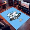1pc Manchester City Football Club Print Area Rug - Soft,Washable Non-Slip Indoor Mat for Office Chairs,Living Room,Home Office Decorative Rug