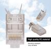 10 Pcs Shielded RJ45 8P8C CAT7 30GIP Communication Network Server Connectors Ethernet Cable RJ45