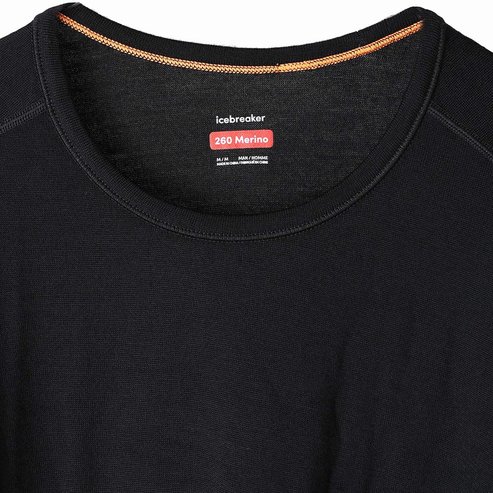 [icebreaker] M 260 TECH LS CREW Black L