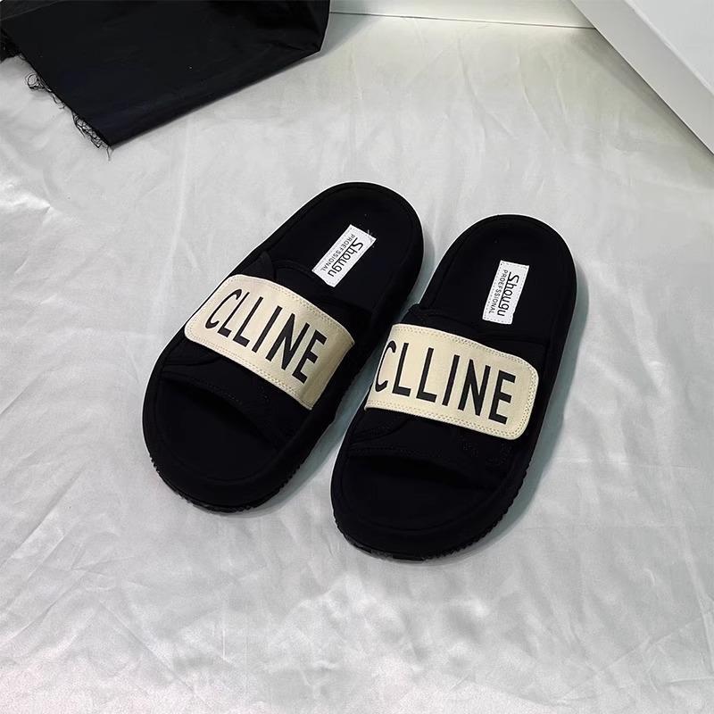 Thick-soled Slippers Women's Summer Internet Celebrity Outer Wear Fashion Letters 2025 Indoor Home Non-slip, Cool Slippers
