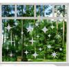 30 Pcs Star Ring Circle Window Clings - Anti-Collision Decals to Save Birds, Non-Adhesive Rainbow Stickers