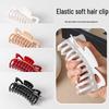 Silicone Shark Hair Clip: Soft, Anti-Collision, Durable, Drop-Proof Butterfly Claw Clip.