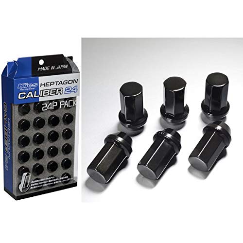 

KYO-EI Семигранный Калибр 24 M12 x P1.5 Черный (24 шт.) для 6-болтовых колес