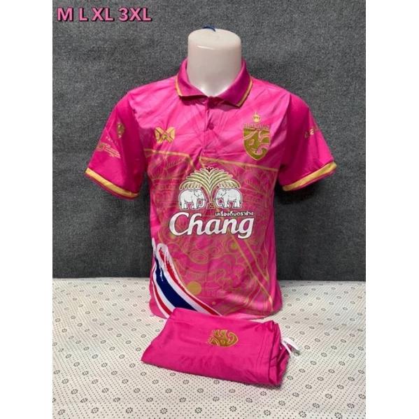 THAILAND National Football Soccer Vintage Shirt Polo Flag Unisex Men Women Training JERSEY Print Quick Dry Short Sleeve Uniform Elephant Badge Logo