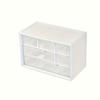 Six-compartment Drawer Storage Box, Drawer Bead Small Jewelry Storage Box, Plastic Storage Box, Convenient and Lightweight