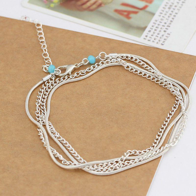 Women Charm Turquoise Anklet Ankle Bracelet Chain Sandal Beach Foot Jewelry Gift