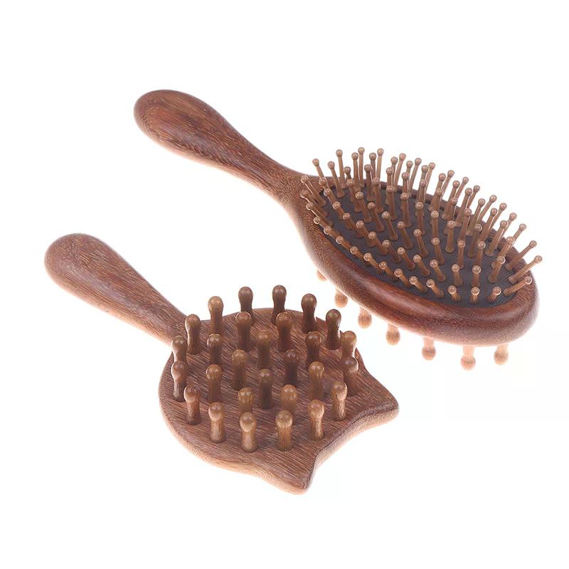 Cushion Massage Combs Double-Sided Wood Cushion Comb Hair Brush For Hair Styling Anti-Static Scalp Stimulating Whole Body Use
