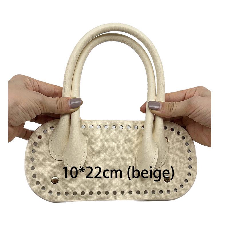 Handgewebte Lederhenkeltasche mit selbstgemachten Strohriemen