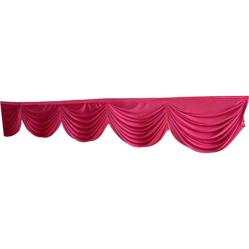 3/6M Long Ice Silk Swag Drape Panel Wedding Stage Background Event Party Decor Drapery Party Banquet Backdrop Curtain Swag
