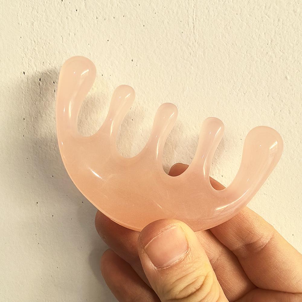 Гребень-скребок Гуаша из смолы Меридиан и Массажер для носа