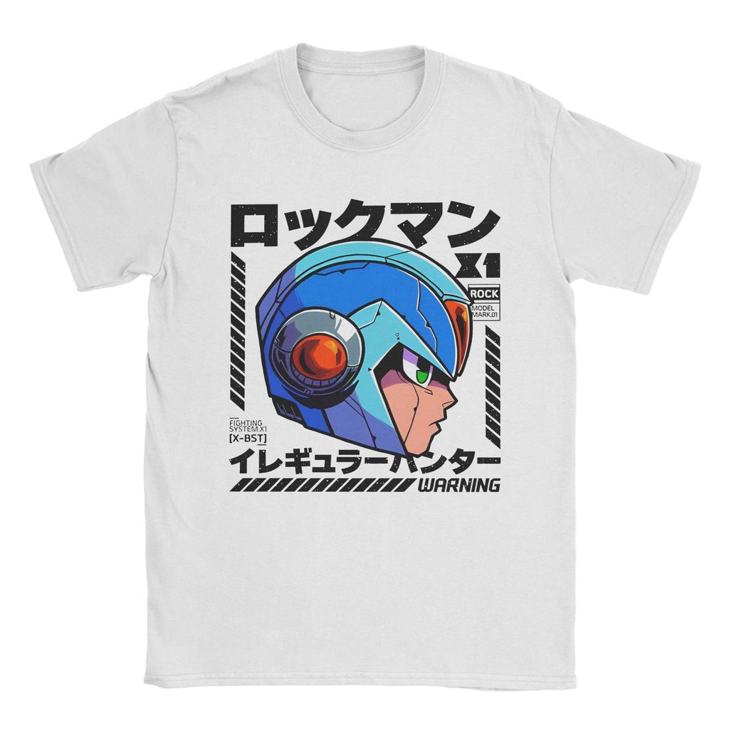 Casual Megaman X Games T-Shirt Men Cotton Short Sleeve  O-neck Summer Clothing