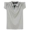 Polo con risvolto da uomo della nuova estate più T-shirt a maniche corte grassa per abbigliamento da lavoro casual