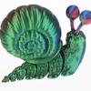 Jouet Modèle d'Escargot Simulé Imprimé en 3D Ornement Sculpture Animale Amusante Décoration de Bureau Pour Enfants Cadeaux Cadeau Unique