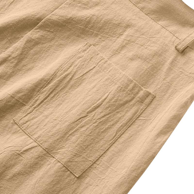 Men's Gurkha Casual Loose Straight Suit Pants.