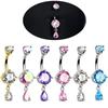 Teardrop Shape Navel Ring Crystal Belly Piercing Jewelry Fashion Belly Button Rings  Daily
