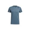 T Shirts Men's Dark Cyan Crew Neck Moderate Straight Fit GP7659
