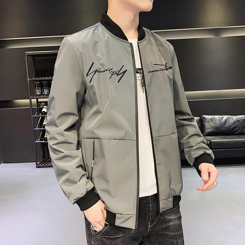 Men's Korean Style Spring/Autumn Trendy Baseball Jacket - New Arrival Sports Casual Thin Jacket